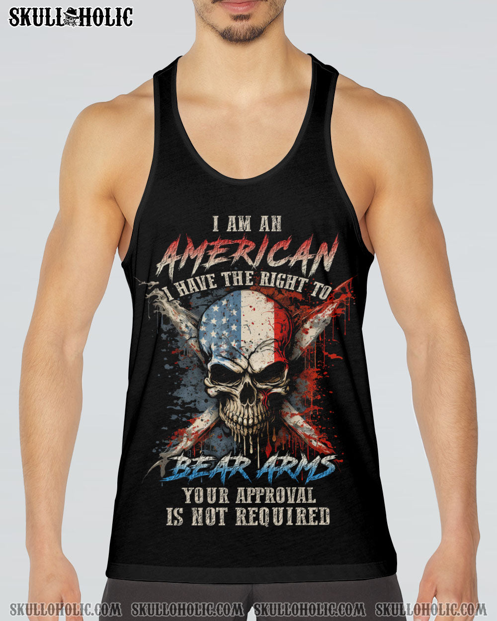 I AM AN AMERICAN SKULL ALL OVER PRINT – YHLN0607234