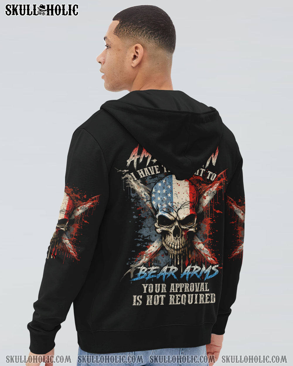 I AM AN AMERICAN SKULL ALL OVER PRINT – YHLN0607234