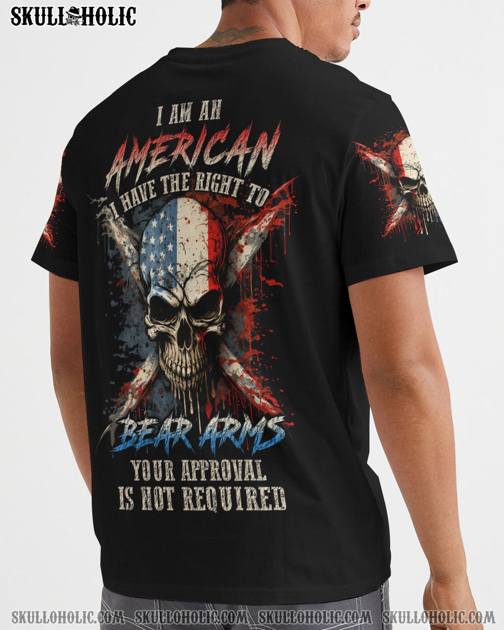 I AM AN AMERICAN SKULL ALL OVER PRINT – YHLN0607234