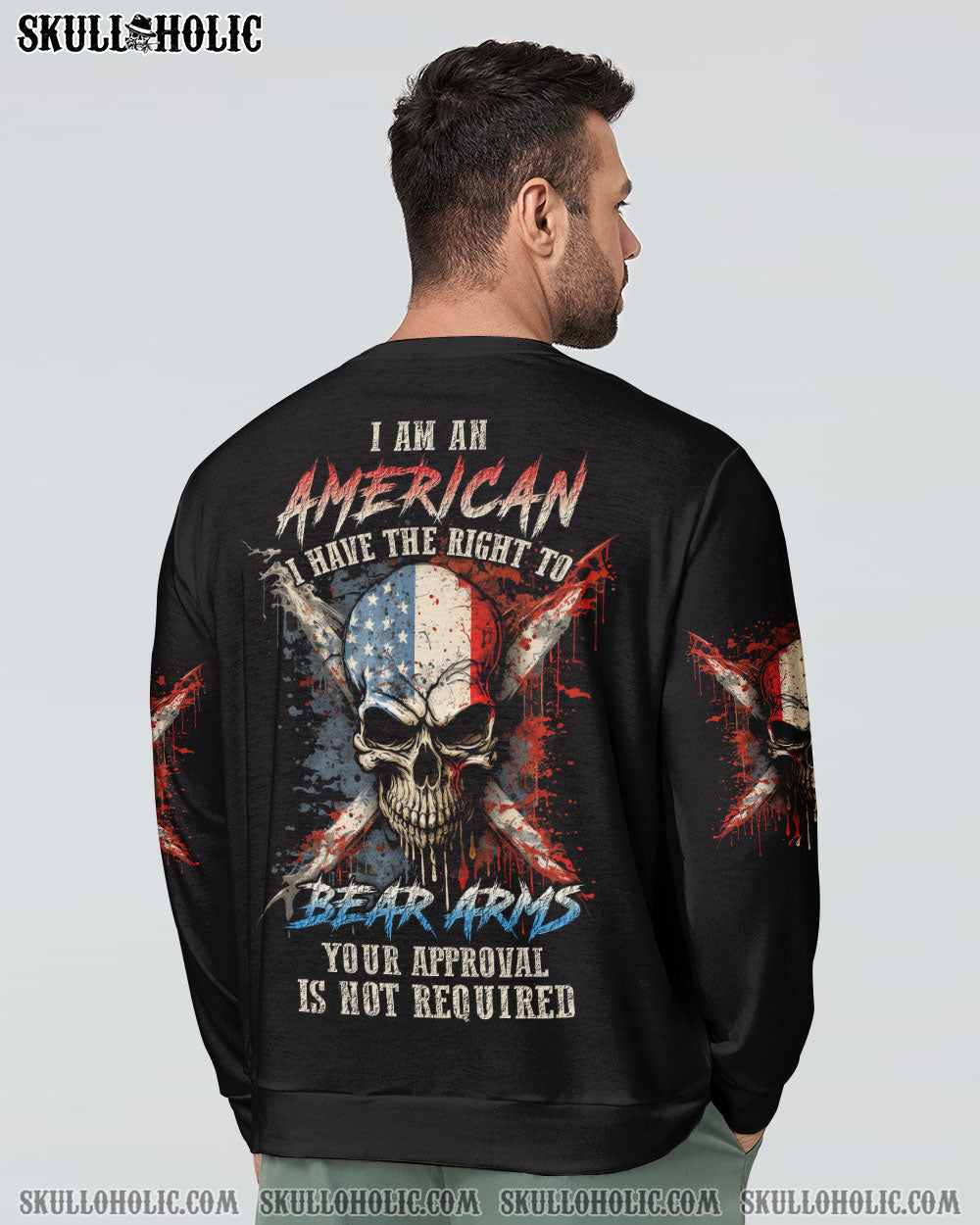 I AM AN AMERICAN SKULL ALL OVER PRINT – YHLN0607234