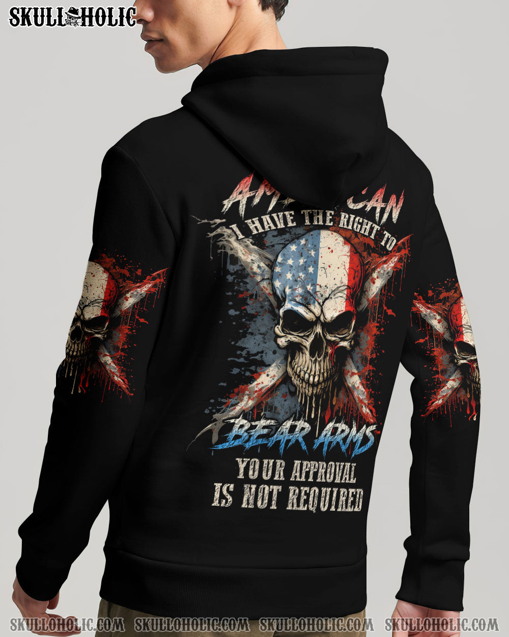 I AM AN AMERICAN SKULL ALL OVER PRINT – YHLN0607234