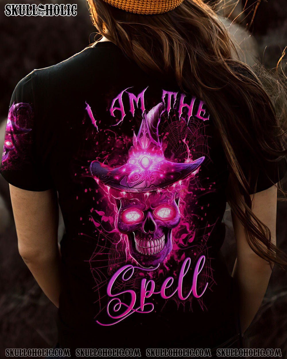 I AM THE SPELL WITCH SKULL HALLOWEEN ALL OVER PRINT – YHLN1208234