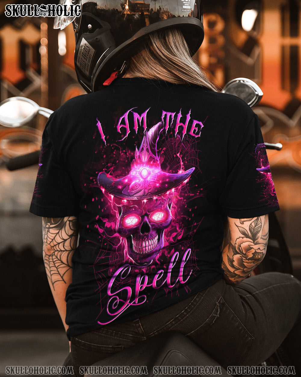 I AM THE SPELL WITCH SKULL HALLOWEEN ALL OVER PRINT – YHLN1208234
