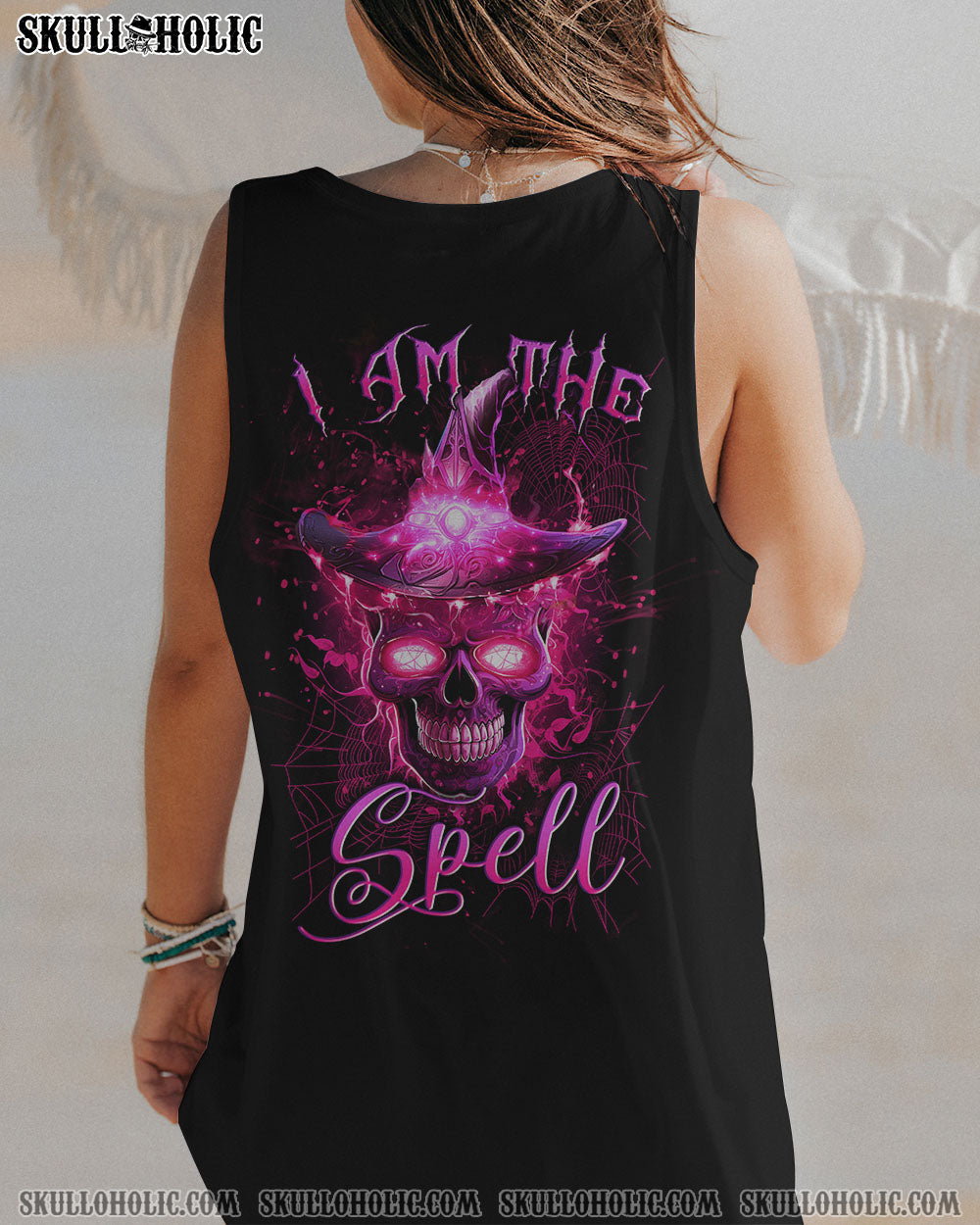 I AM THE SPELL WITCH SKULL HALLOWEEN ALL OVER PRINT – YHLN1208234