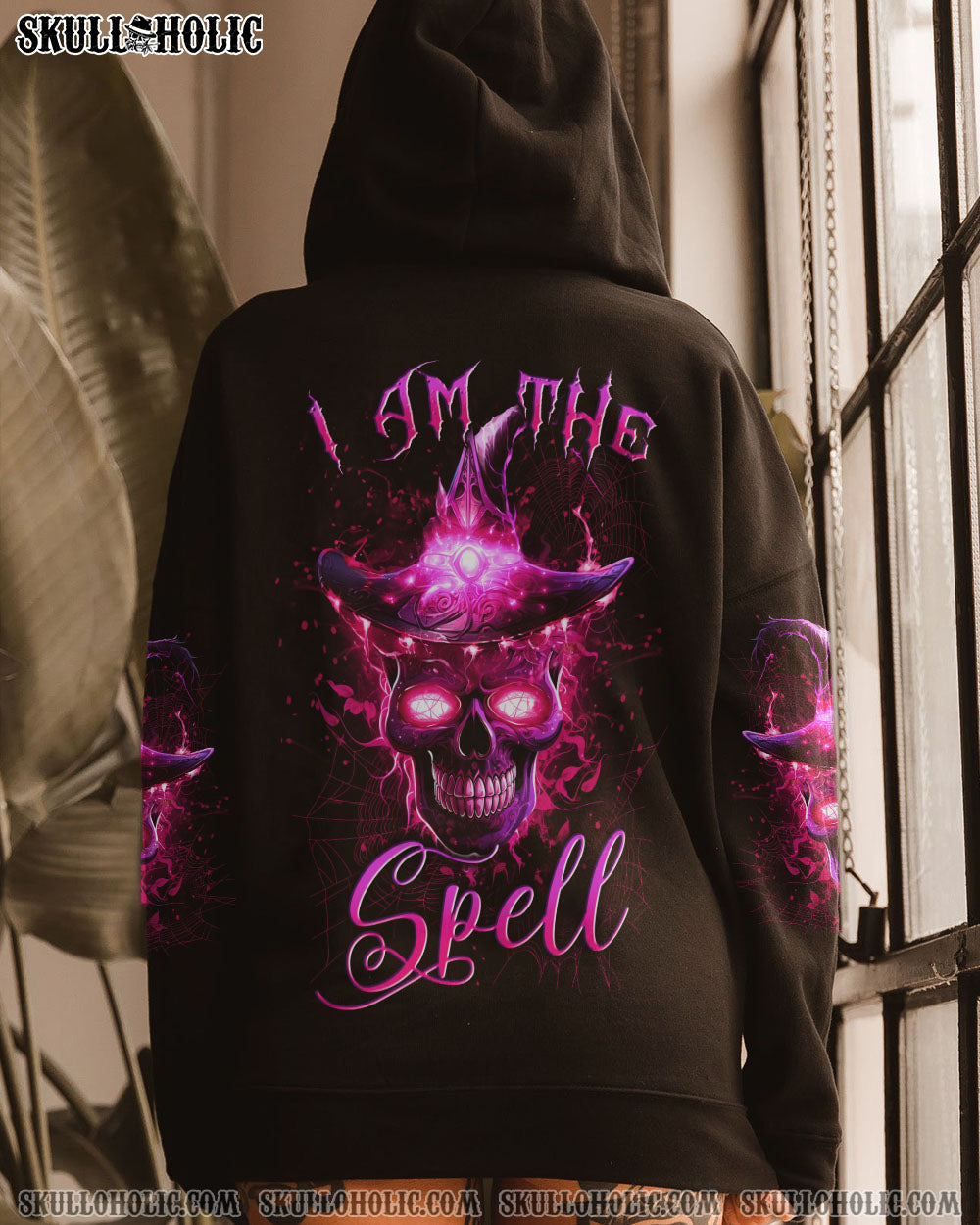 I AM THE SPELL WITCH SKULL HALLOWEEN ALL OVER PRINT – YHLN1208234