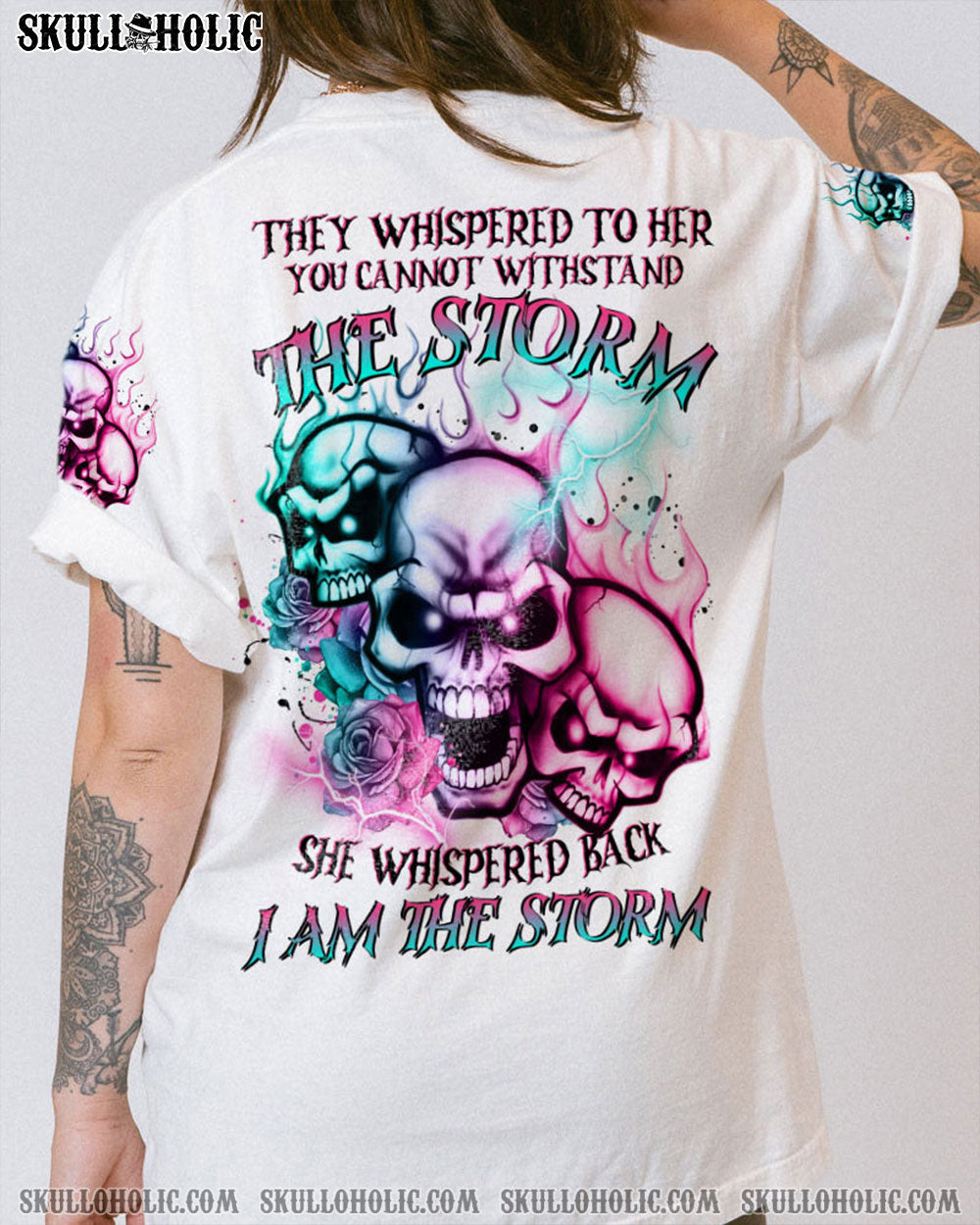 I AM THE STORM 3 SKULLS ALL OVER PRINT - TLTR0704232