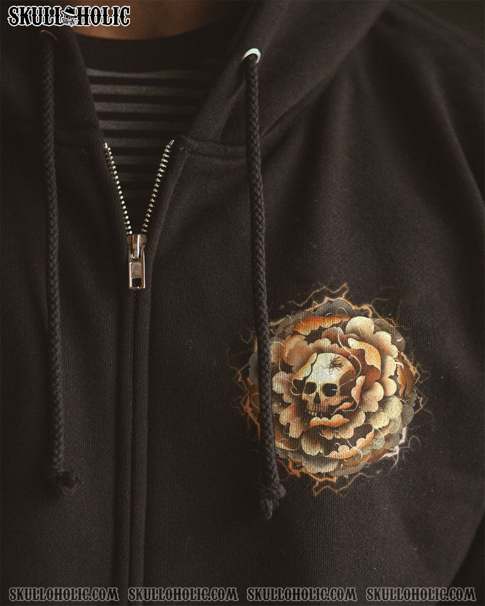 I AM THE STORM FLOWER SKULL ALL OVER PRINT – TLNO0202232
