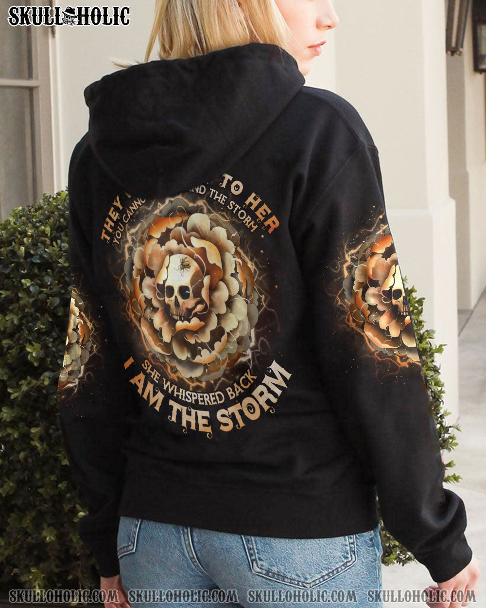 I AM THE STORM FLOWER SKULL ALL OVER PRINT – TLNO0202232