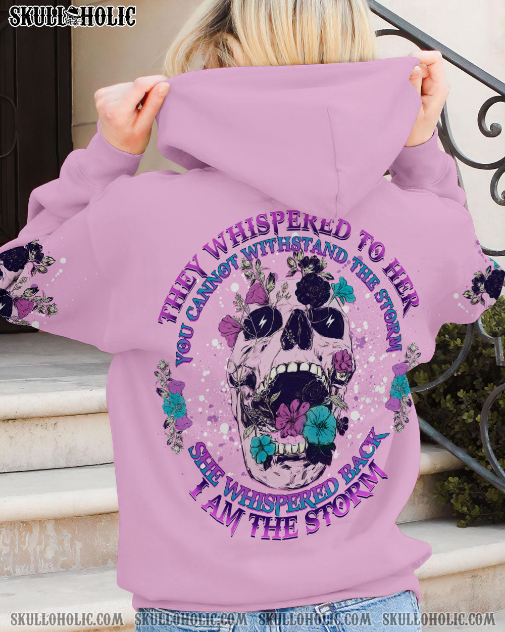 I AM THE STORM FLOWER SKULL ALL OVER PRINT – YHDU1503234