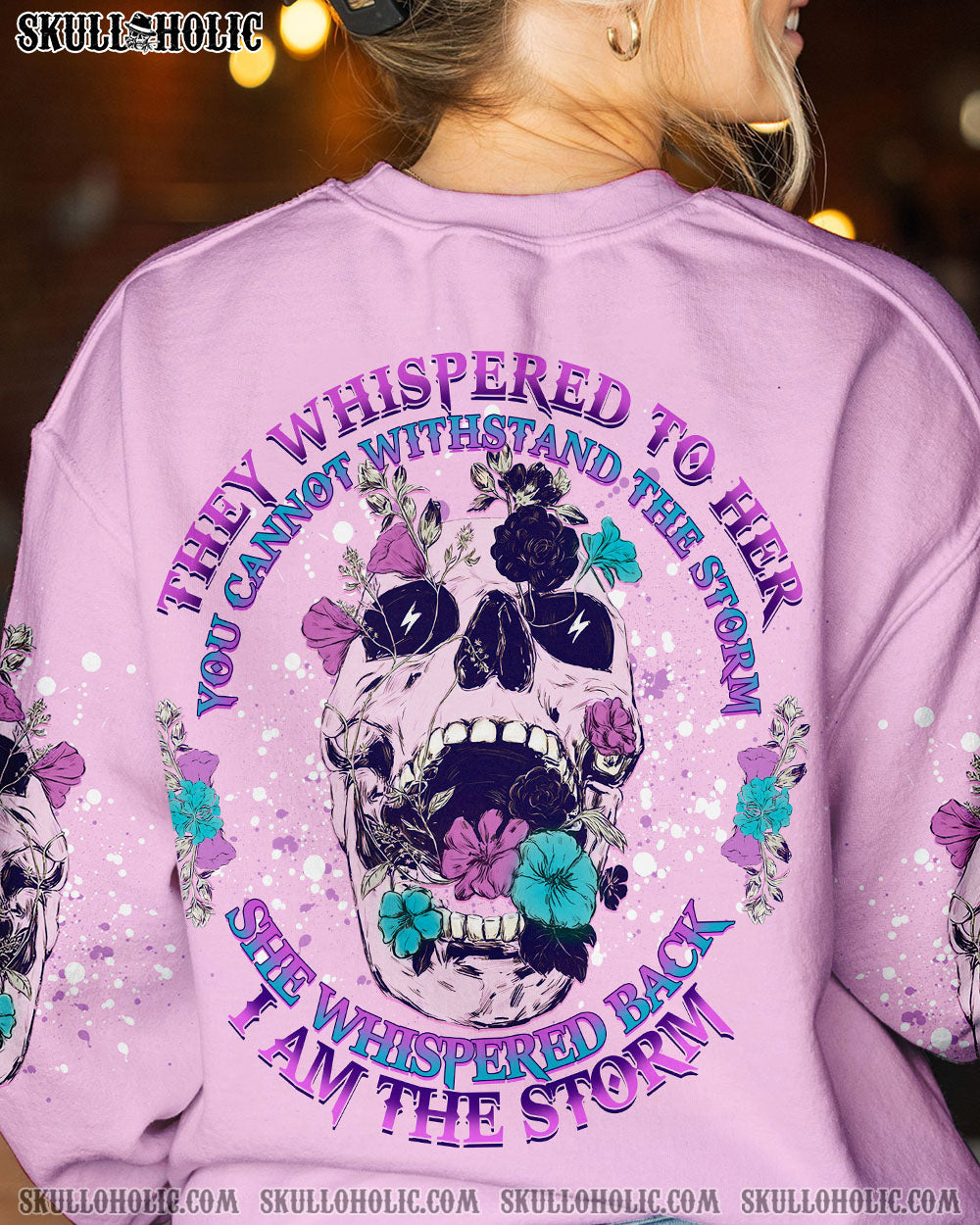 I AM THE STORM FLOWER SKULL ALL OVER PRINT – YHDU1503234