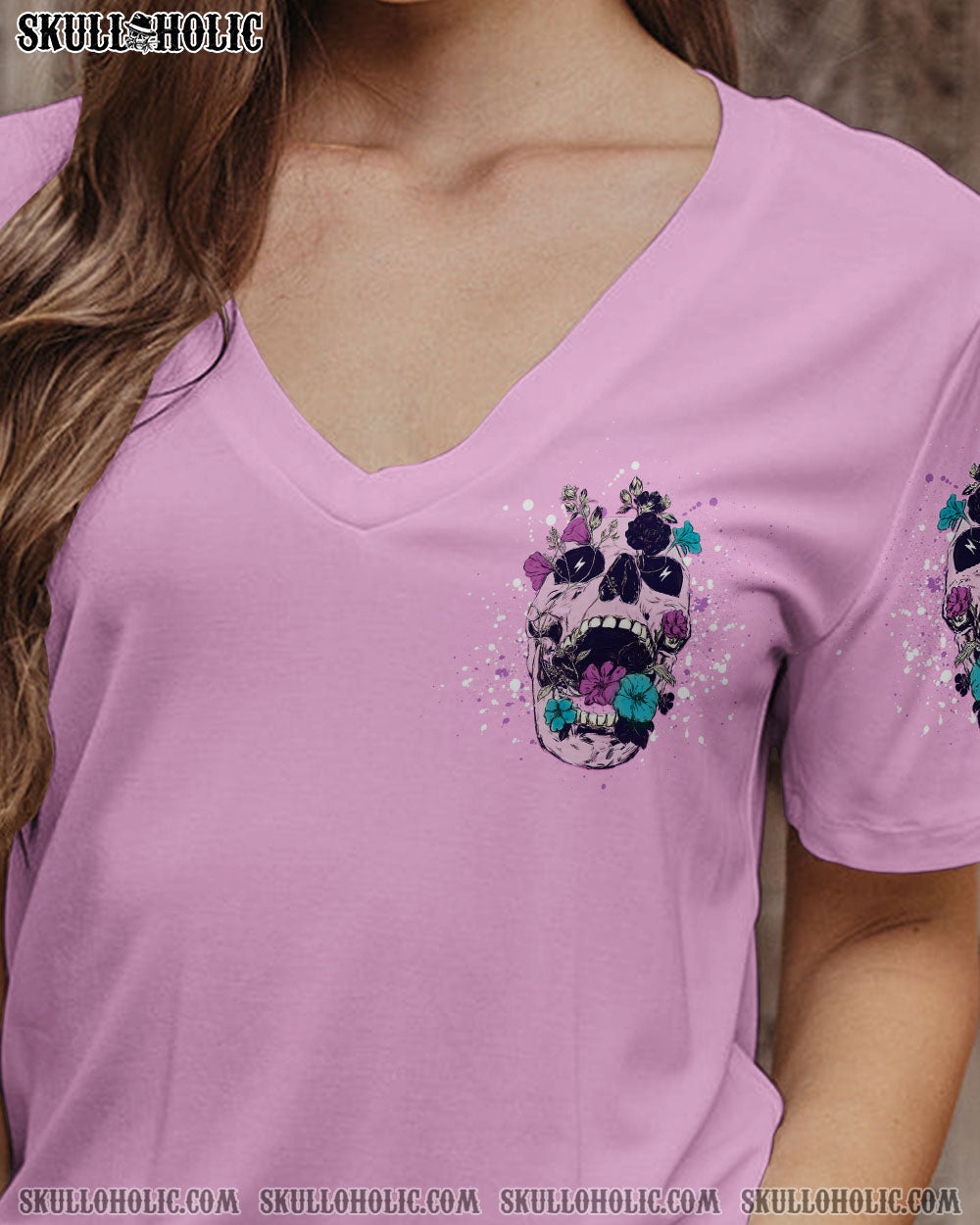 I AM THE STORM FLOWER SKULL ALL OVER PRINT – YHDU1503234