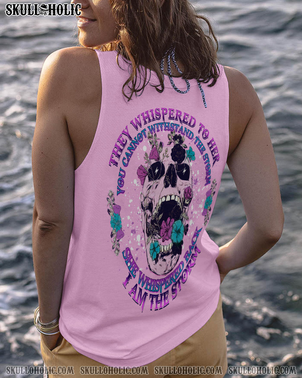 I AM THE STORM FLOWER SKULL ALL OVER PRINT – YHDU1503234