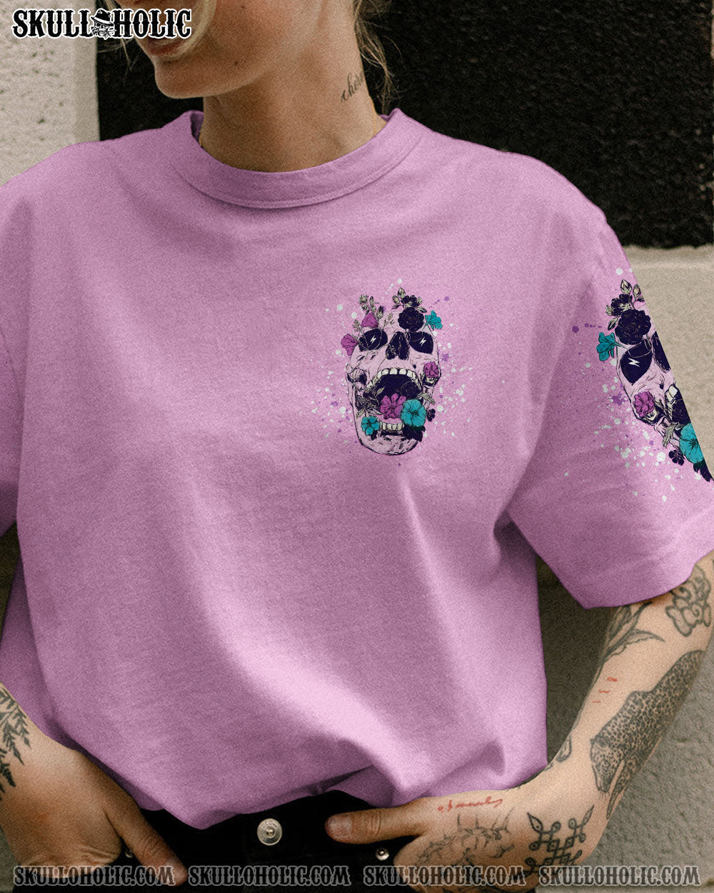 I AM THE STORM FLOWER SKULL ALL OVER PRINT – YHDU1503234