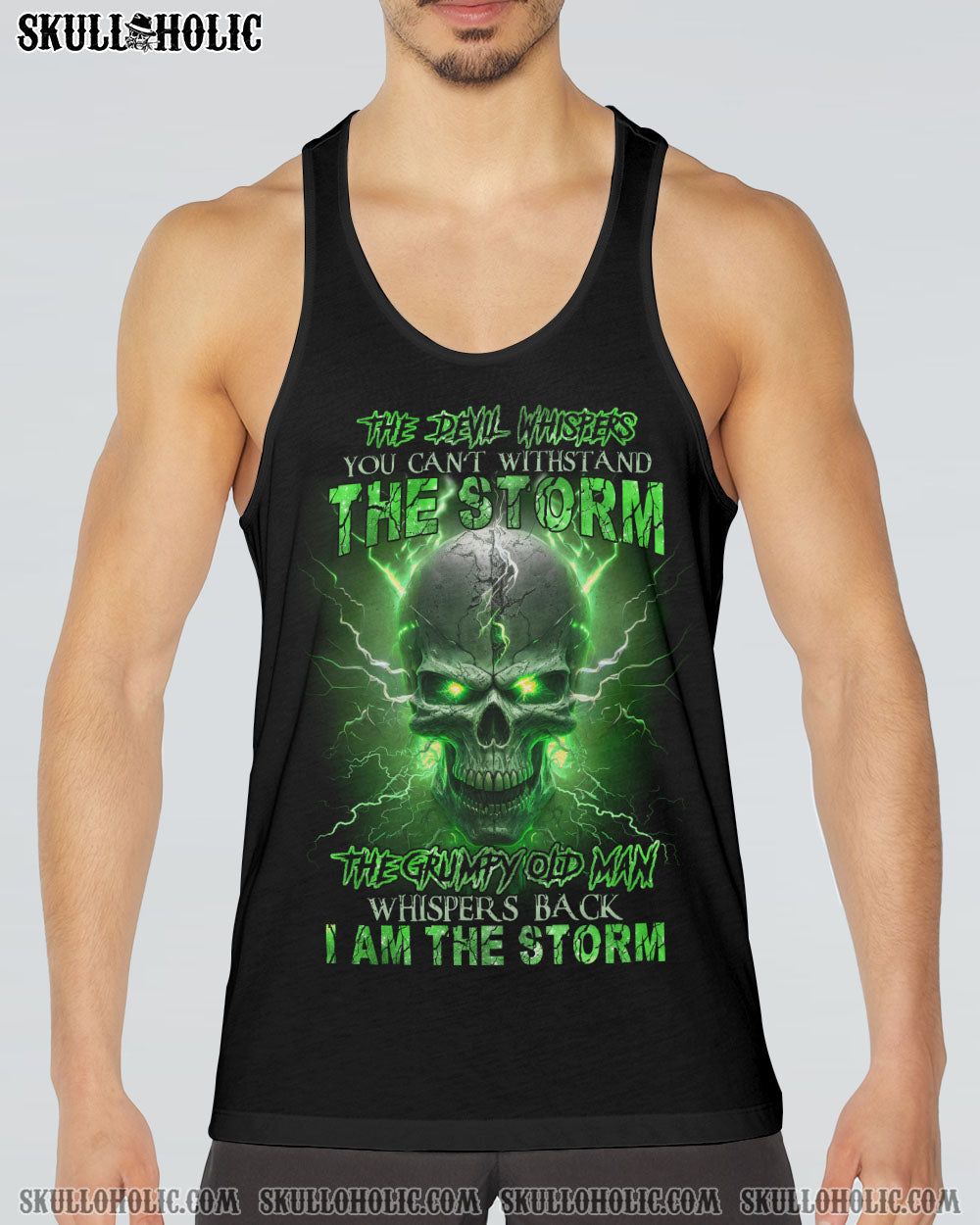 I AM THE STORM GRUMPY OLD MAN THUNDER SKULL ALL OVER PRINT – TLNZ0404233