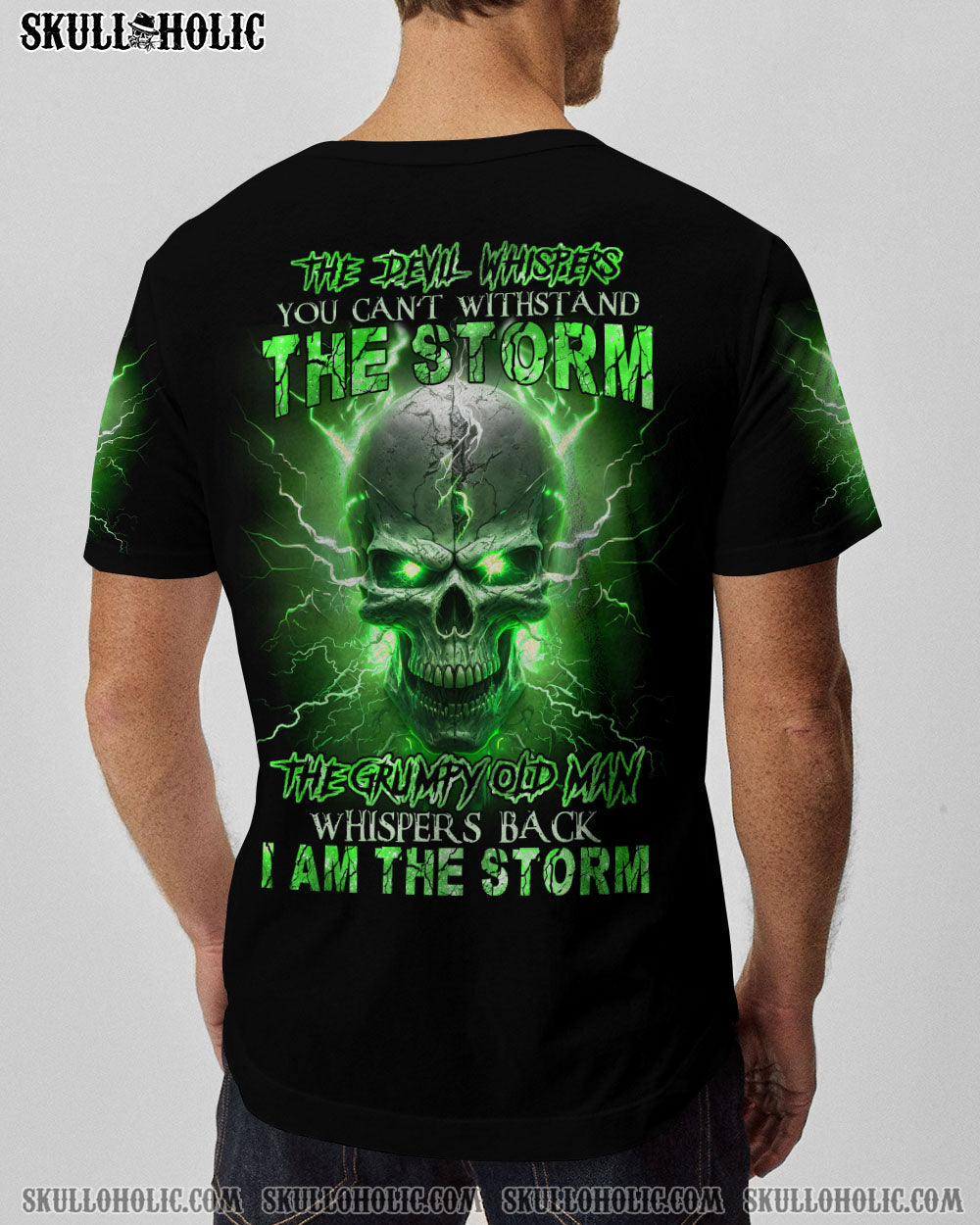 I AM THE STORM GRUMPY OLD MAN THUNDER SKULL ALL OVER PRINT – TLNZ0404233