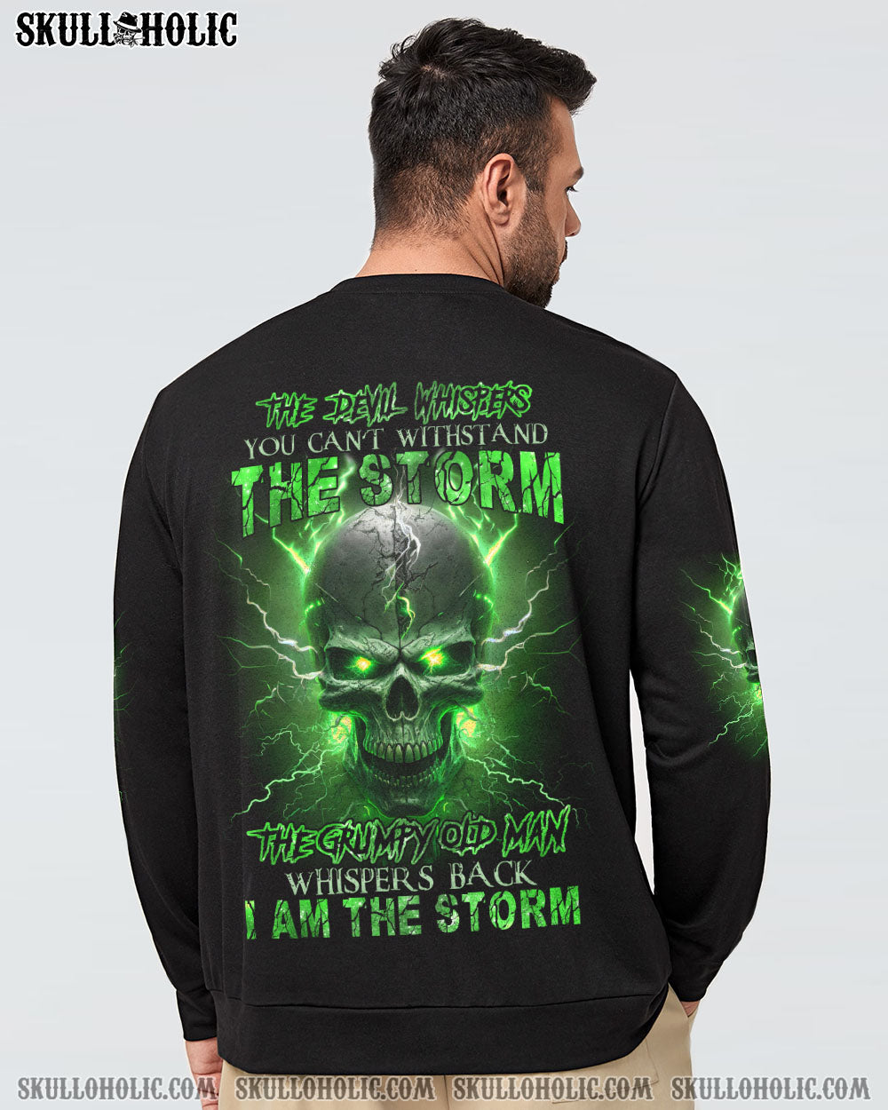 I AM THE STORM GRUMPY OLD MAN THUNDER SKULL ALL OVER PRINT – TLNZ0404233