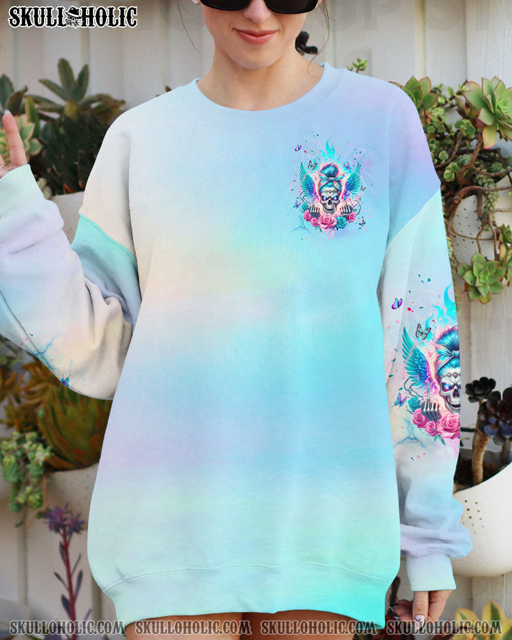 I AM THE STORM MESSY BUN WINGS ALL OVER PRINT – TLPQ0705242