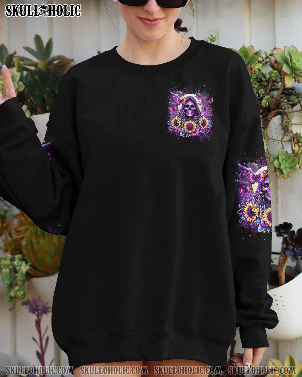 I AM THE STORM REAPER SUNFLOWERS ALL OVER PRINT – YHDU0102241
