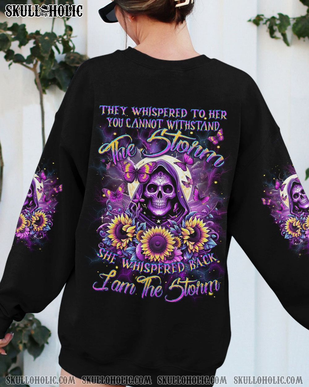 I AM THE STORM REAPER SUNFLOWERS ALL OVER PRINT – YHDU0102241