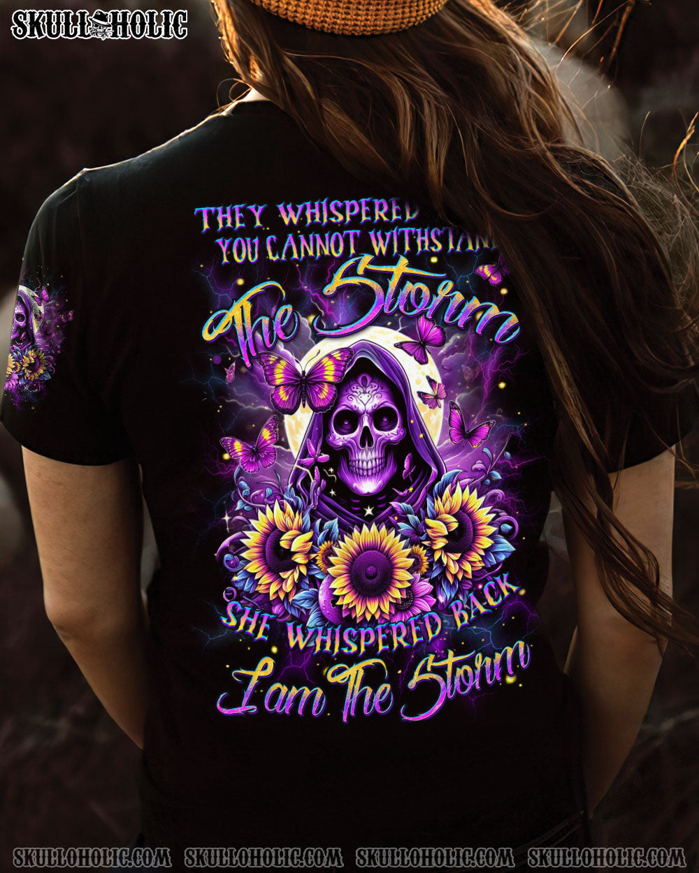 I AM THE STORM REAPER SUNFLOWERS ALL OVER PRINT – YHDU0102241