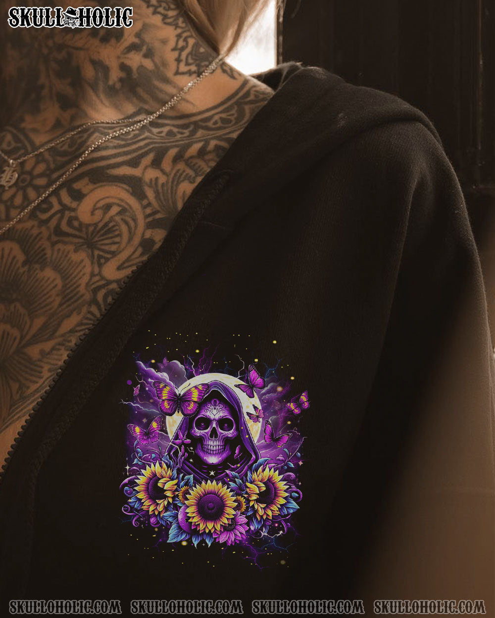 I AM THE STORM REAPER SUNFLOWERS ALL OVER PRINT – YHDU0102241