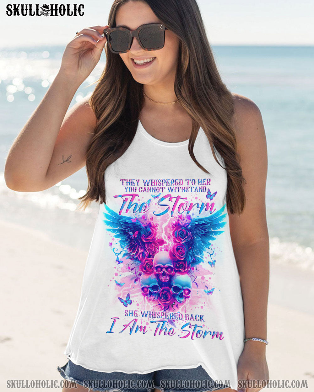 I AM THE STORM ROSES WINGS SKULL ALL OVER PRINT – TLNO1004241