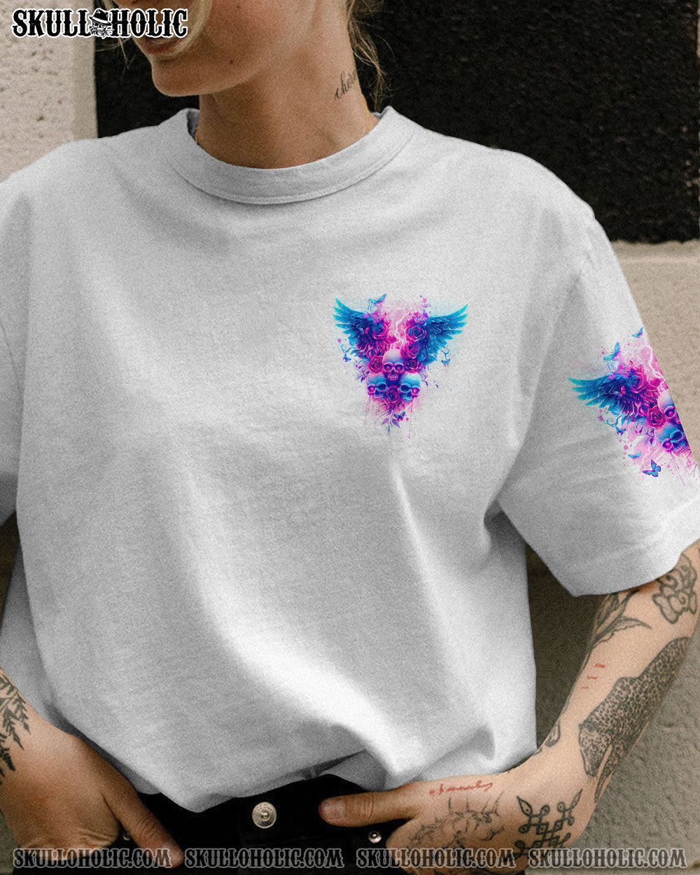 I AM THE STORM ROSES WINGS SKULL ALL OVER PRINT – TLNO1004241