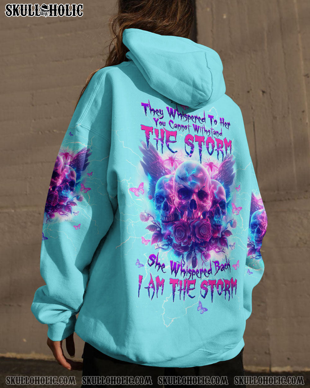 I AM THE STORM ROSES WINGS SKULL ALL OVER PRINT – TLTW1204241