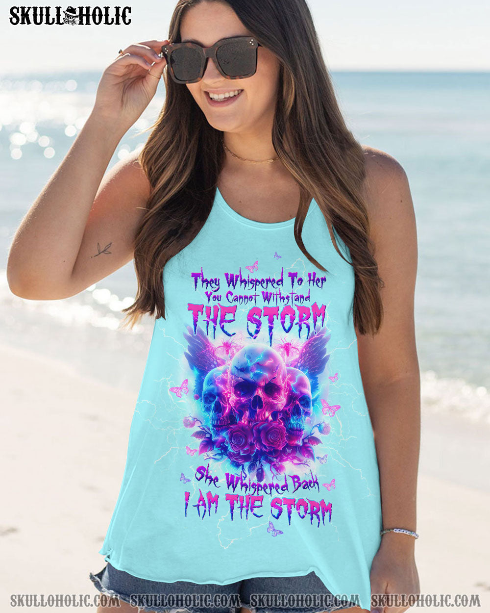 I AM THE STORM ROSES WINGS SKULL ALL OVER PRINT – TLTW1204241