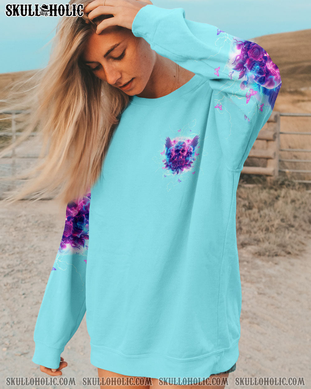 I AM THE STORM ROSES WINGS SKULL ALL OVER PRINT – TLTW1204241