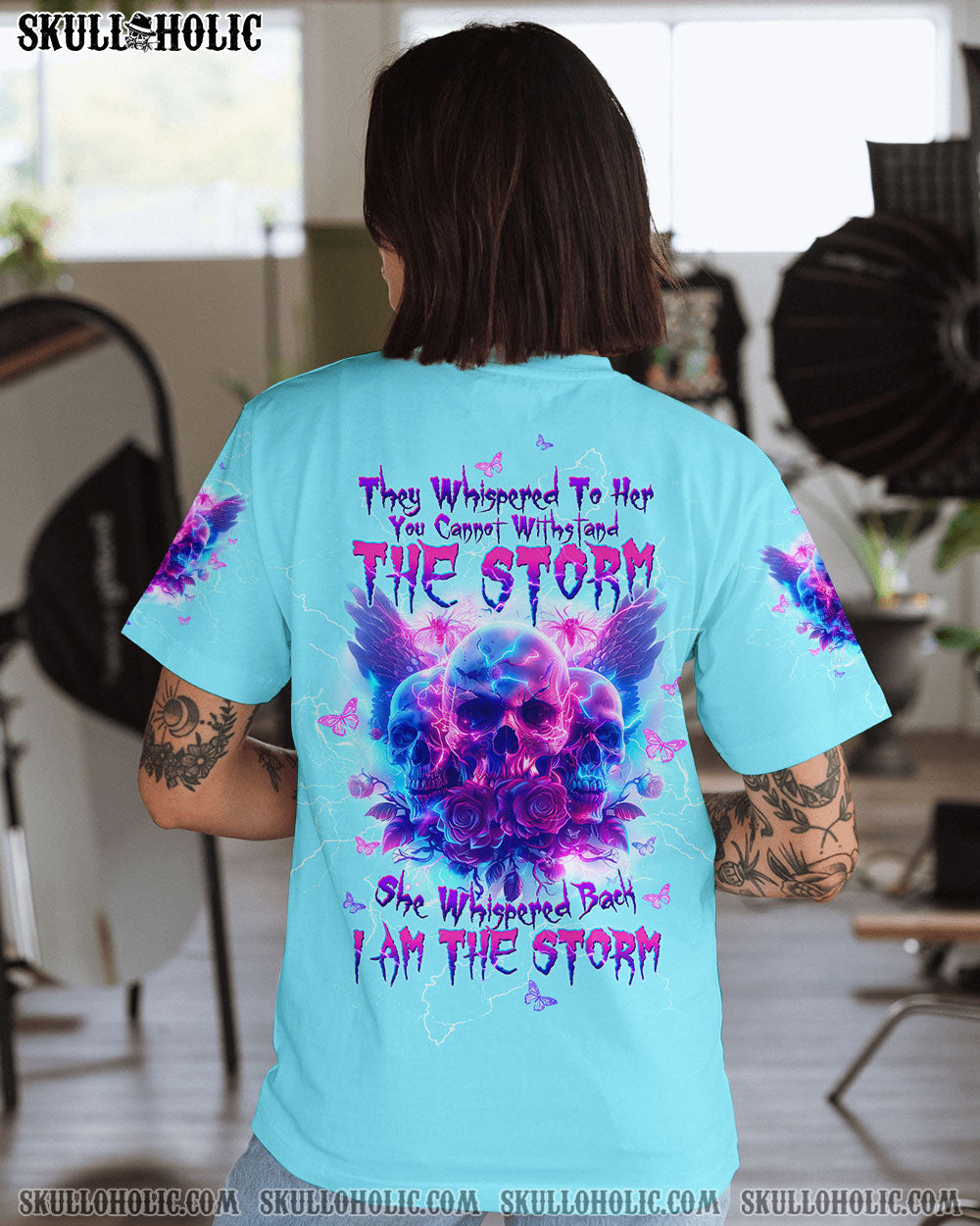 I AM THE STORM ROSES WINGS SKULL ALL OVER PRINT – TLTW1204241