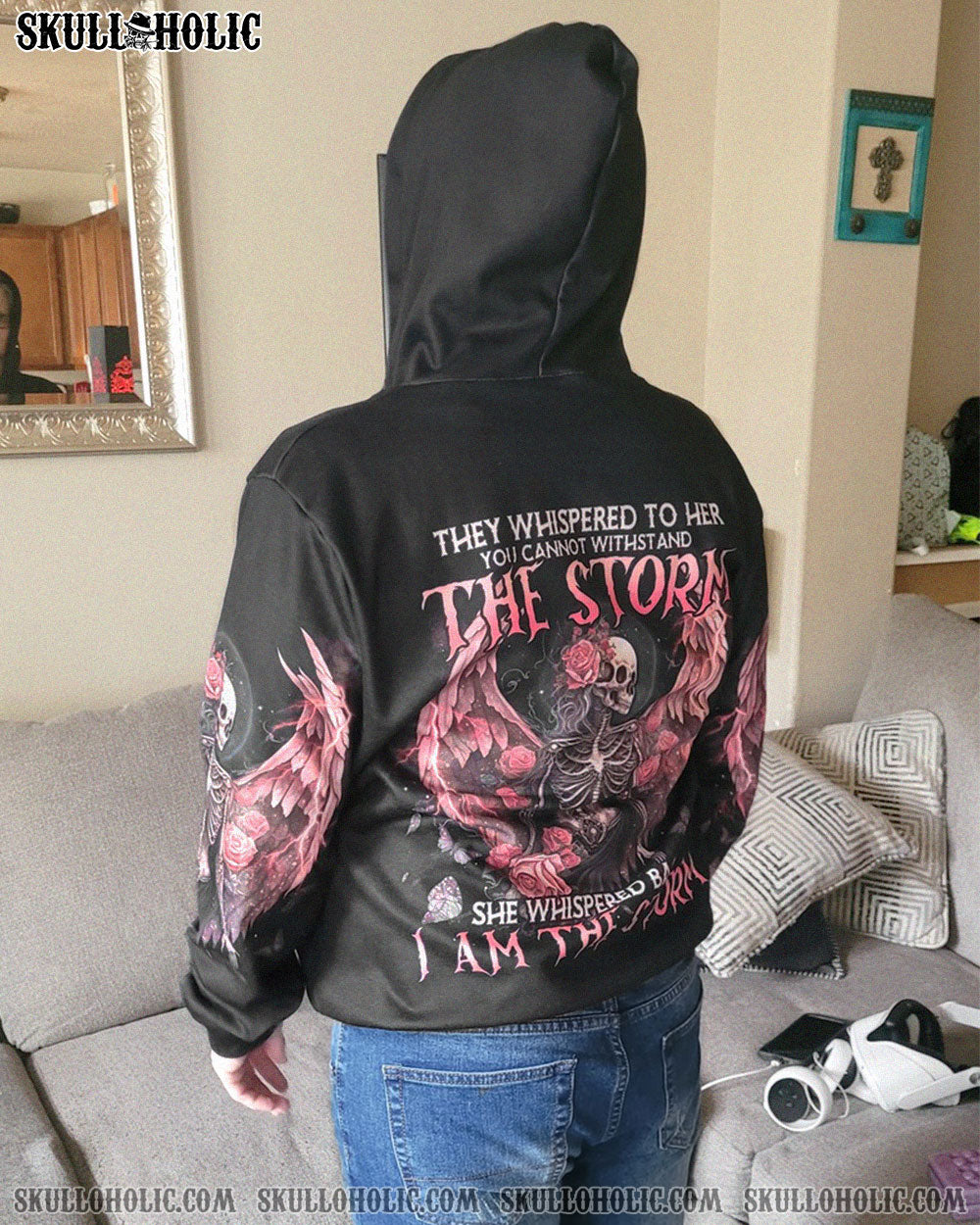 I AM THE STORM SKELETON ROSES WINGS ALL OVER PRINT – TLNO0302232