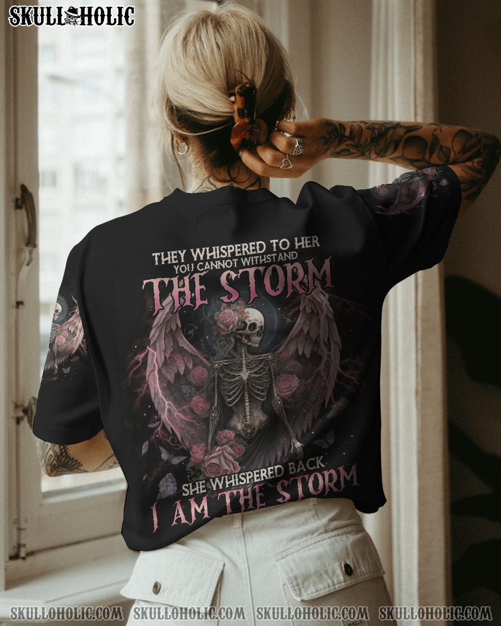 I AM THE STORM SKELETON ROSES WINGS ALL OVER PRINT – TLNO0302232