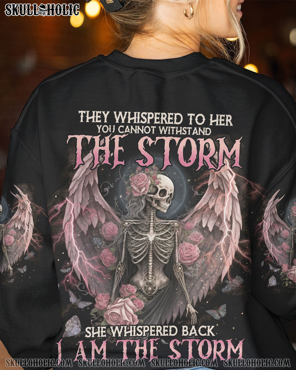 I AM THE STORM SKELETON ROSES WINGS ALL OVER PRINT – TLNO0302232