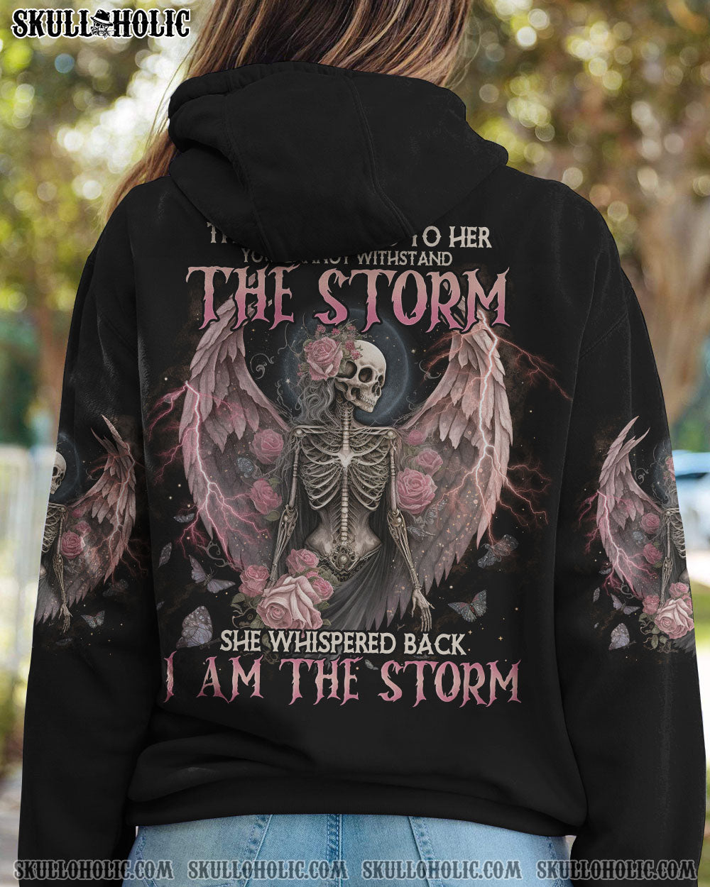 I AM THE STORM SKELETON ROSES WINGS ALL OVER PRINT – TLNO0302232
