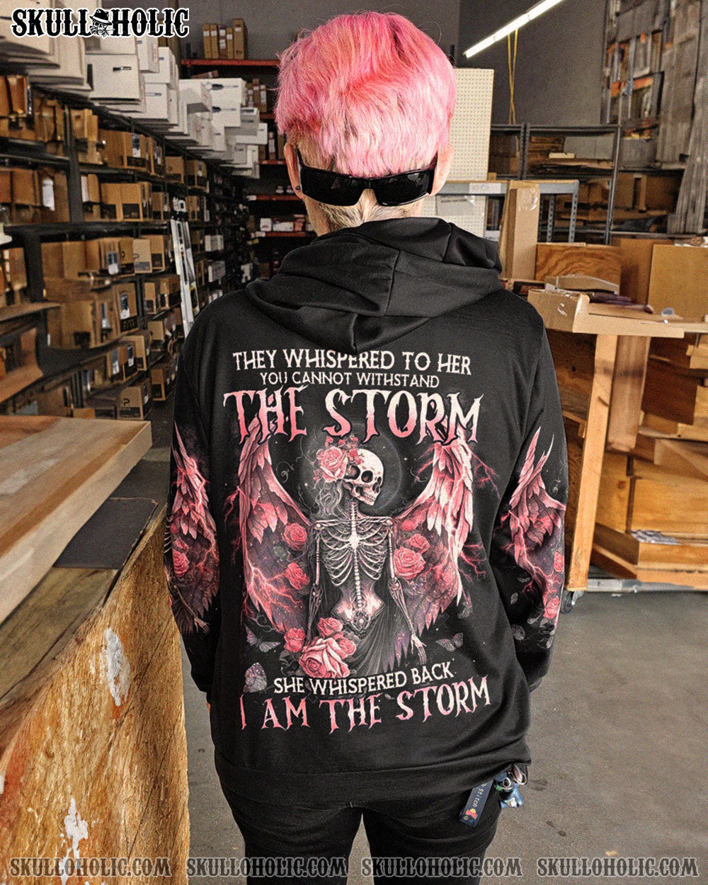 I AM THE STORM SKELETON ROSES WINGS ALL OVER PRINT – TLNO0302232