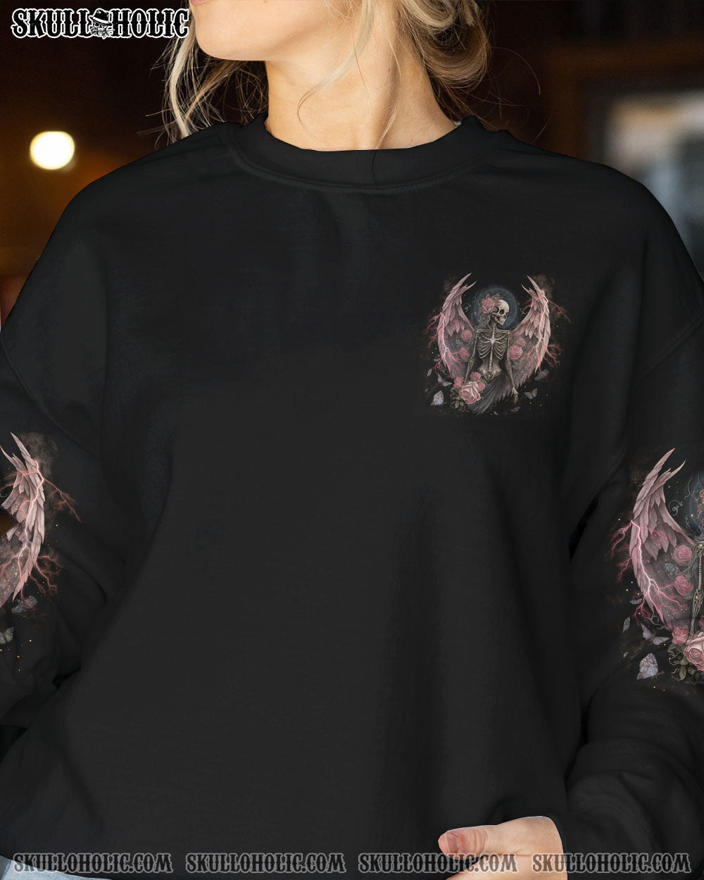 I AM THE STORM SKELETON ROSES WINGS ALL OVER PRINT – TLNO0302232