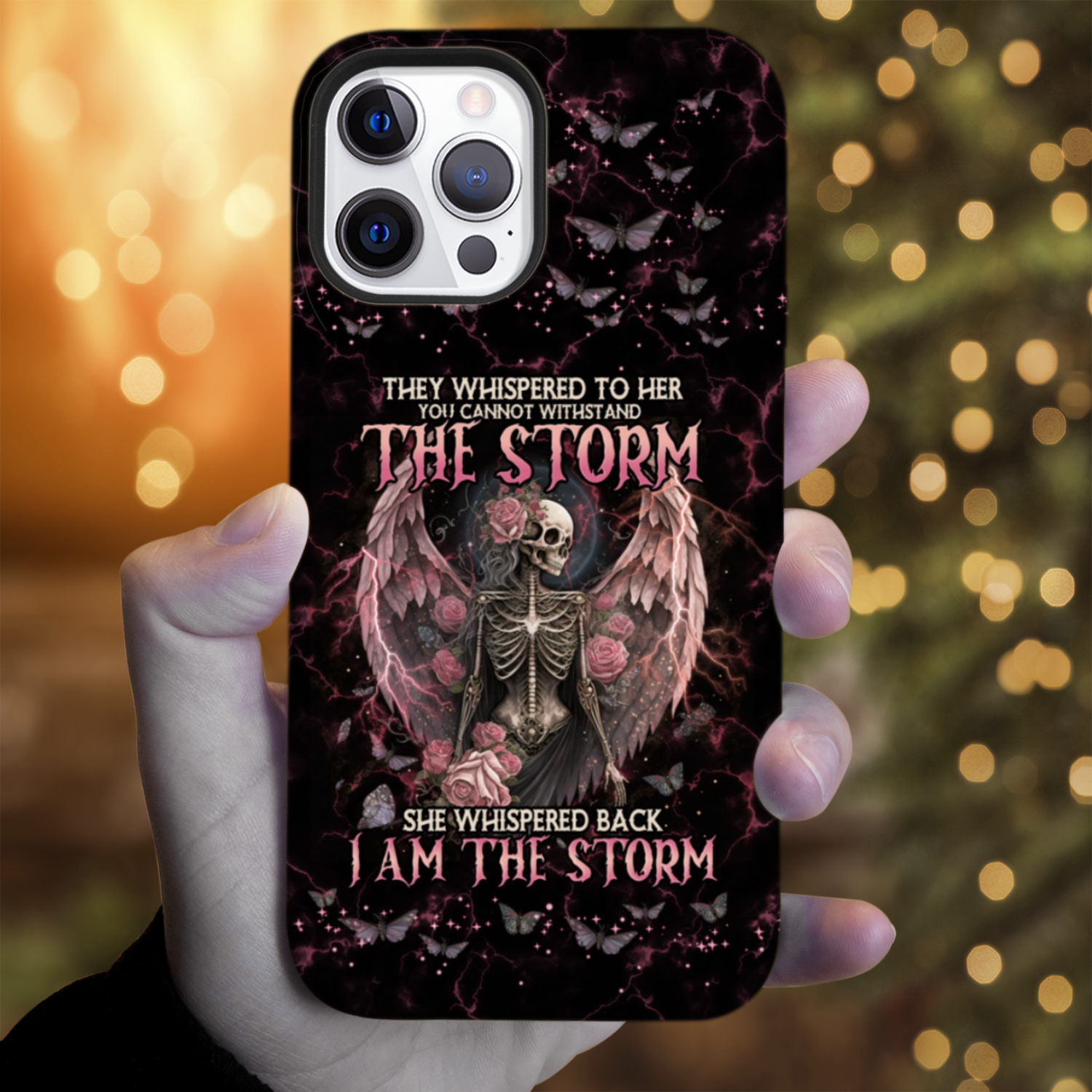 I AM THE STORM SKELETON ROSES WINGS PHONE CASE – TLNO0602233