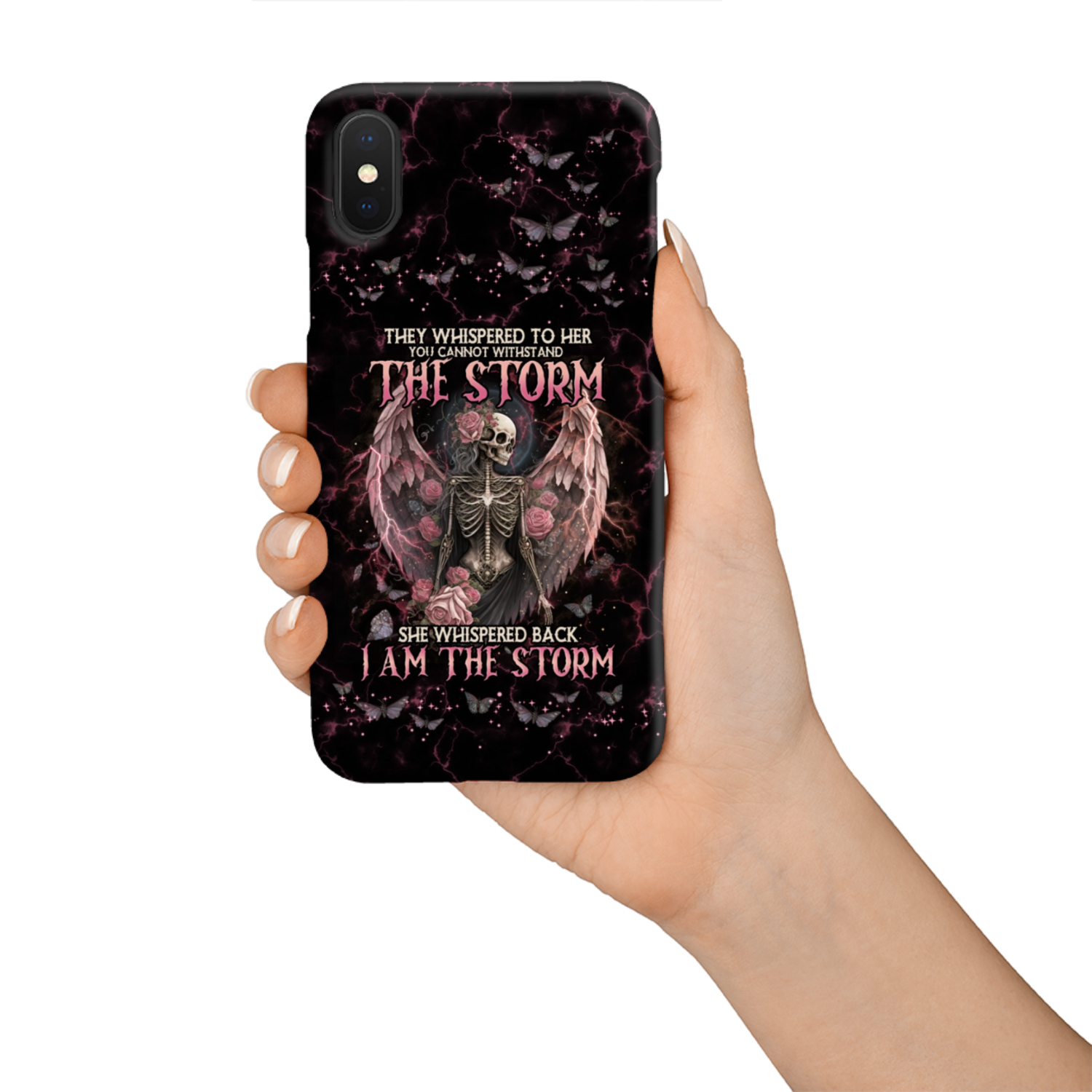 I AM THE STORM SKELETON ROSES WINGS PHONE CASE – TLNO0602233