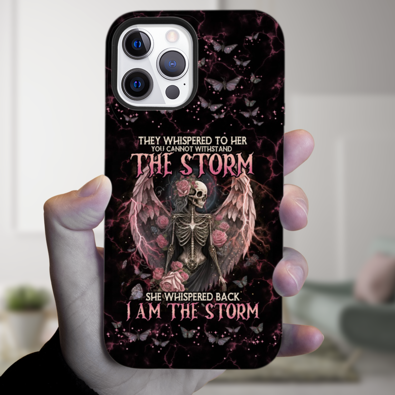 I AM THE STORM SKELETON ROSES WINGS PHONE CASE – TLNO0602233