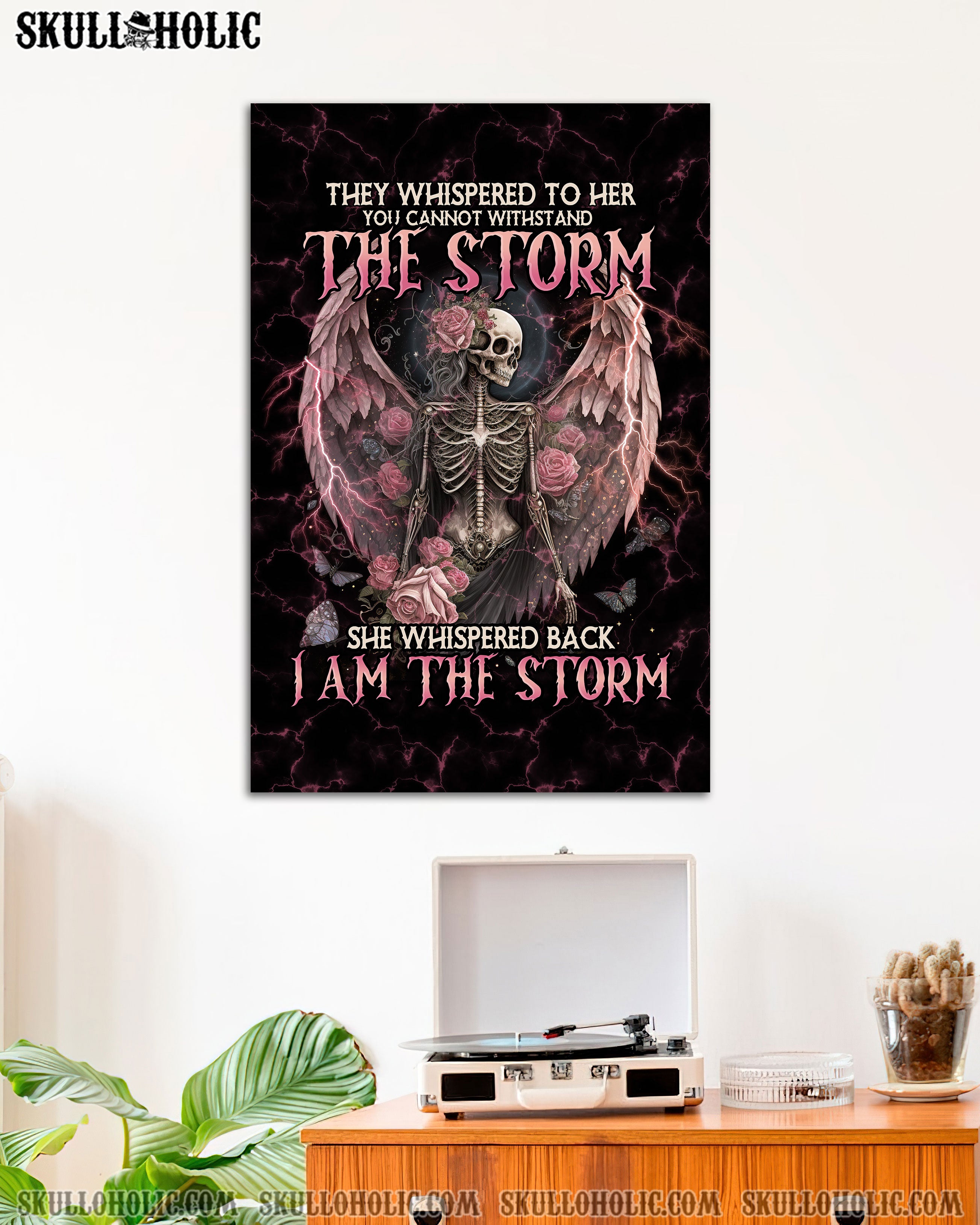 I AM THE STORM SKELETON ROSES WINGS POSTER – TLNO0802234