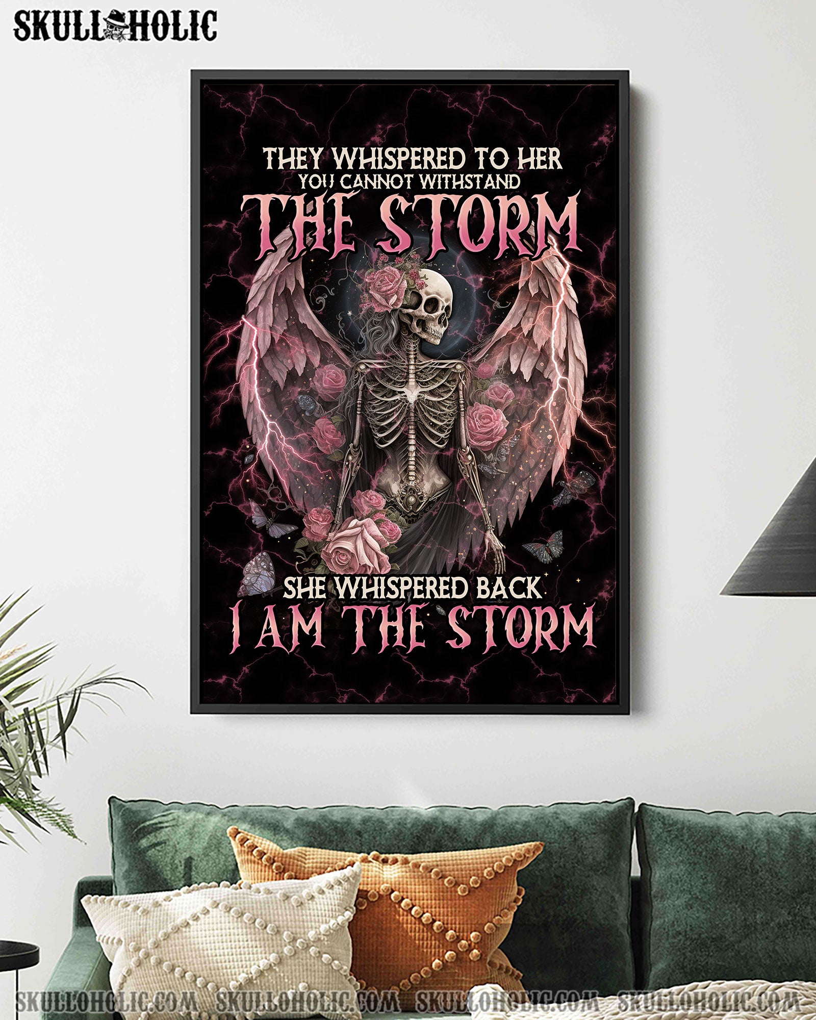 I AM THE STORM SKELETON ROSES WINGS POSTER – TLNO0802234