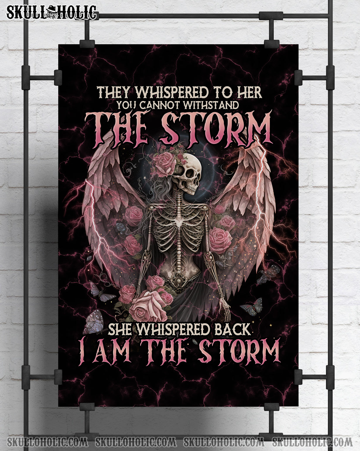 I AM THE STORM SKELETON ROSES WINGS POSTER – TLNO0802234