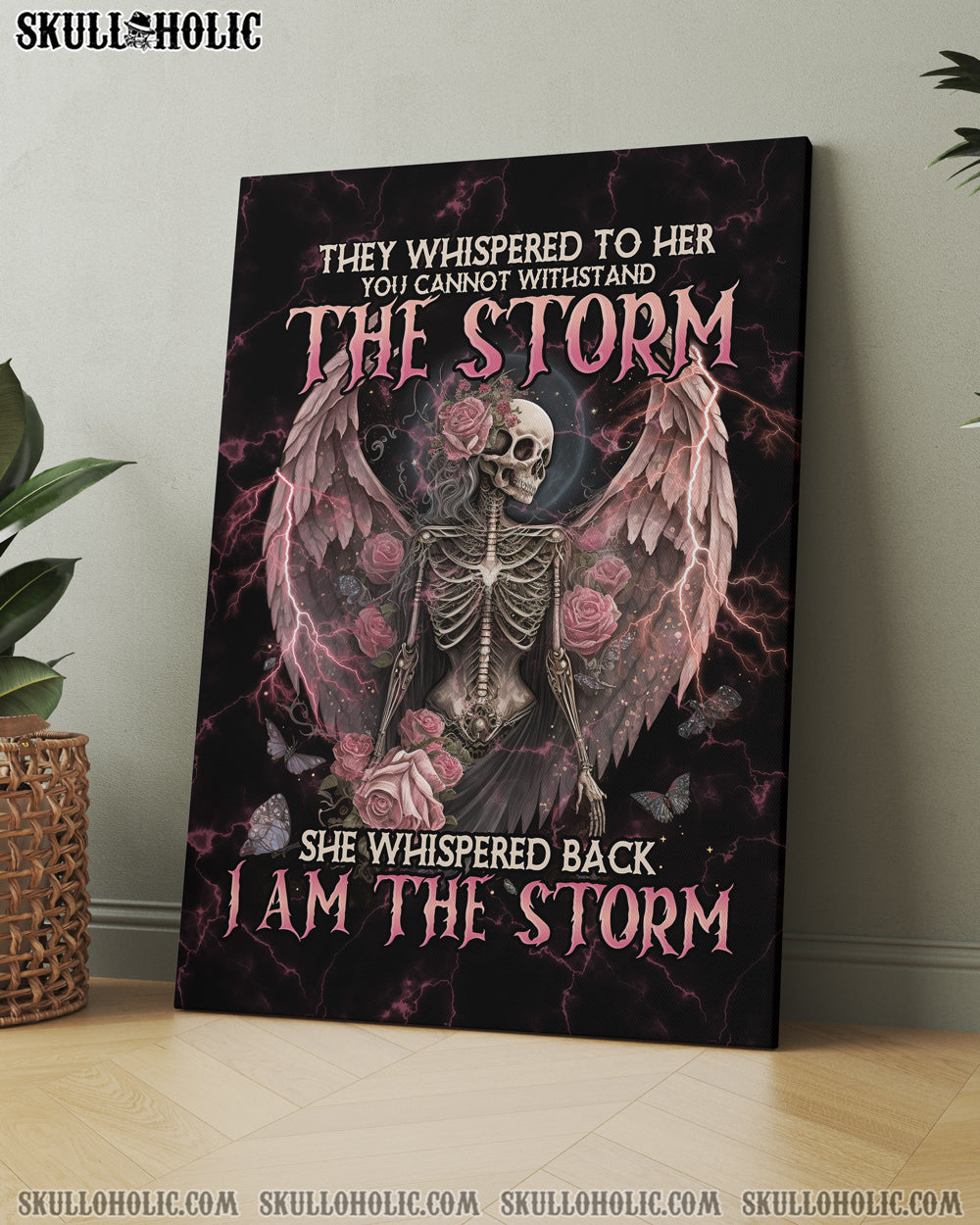 I AM THE STORM SKELETON ROSES WINGS POSTER – TLNO0802234