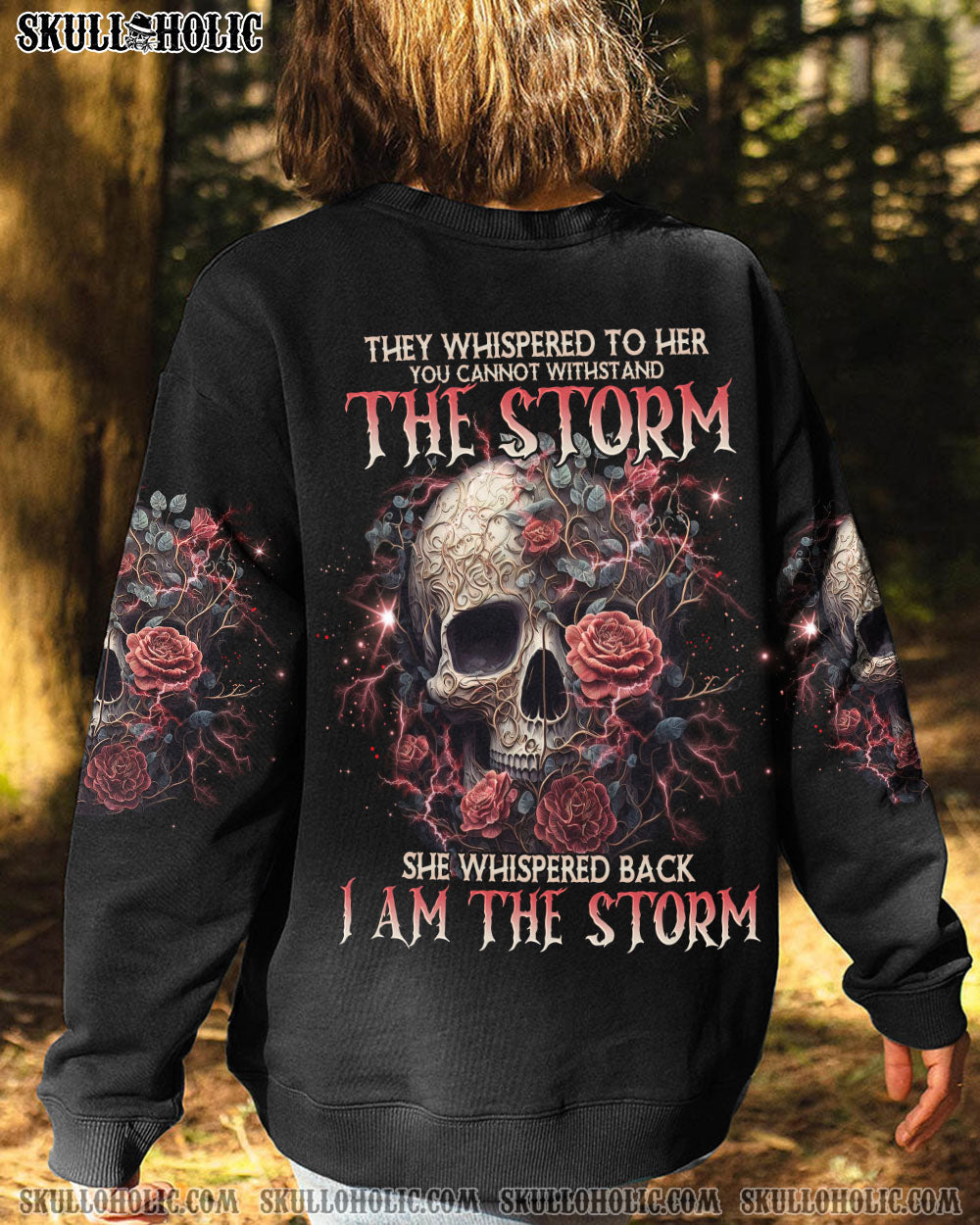 I AM THE STORM SKULL ROSE ALL OVER PRINT – TLNO0103233