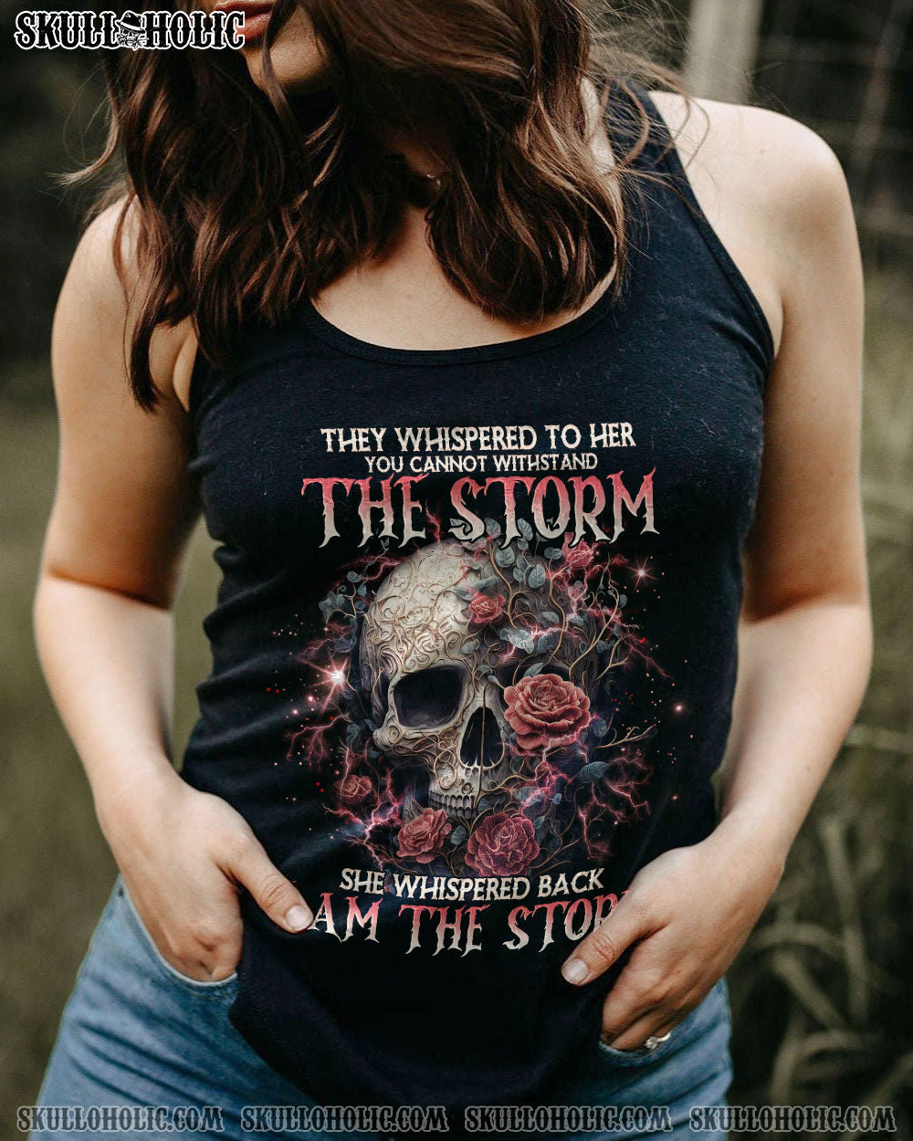 I AM THE STORM SKULL ROSE ALL OVER PRINT – TLNO0103233