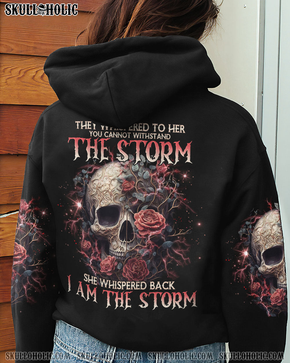 I AM THE STORM SKULL ROSE ALL OVER PRINT – TLNO0103233