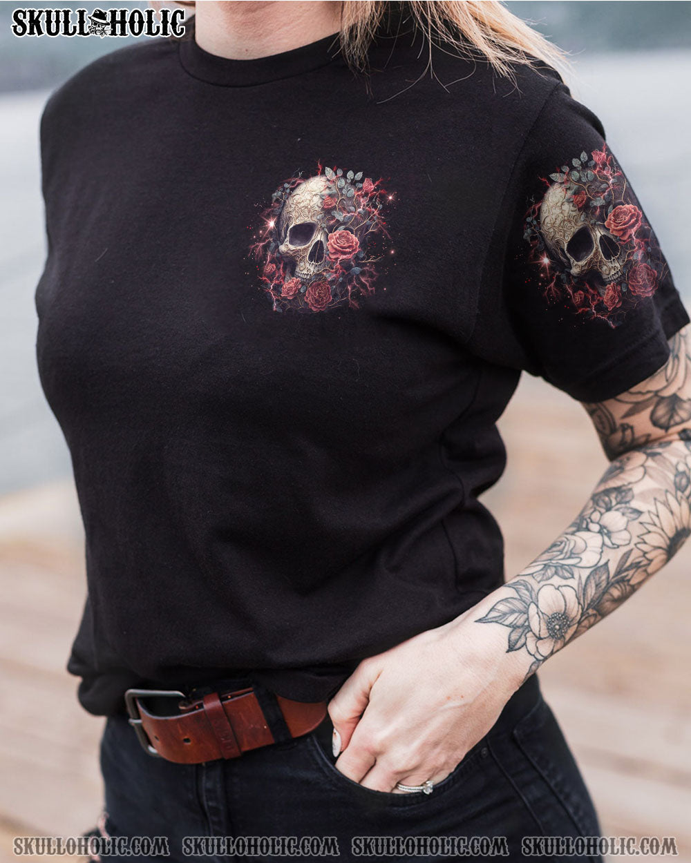 I AM THE STORM SKULL ROSE ALL OVER PRINT – TLNO0103233