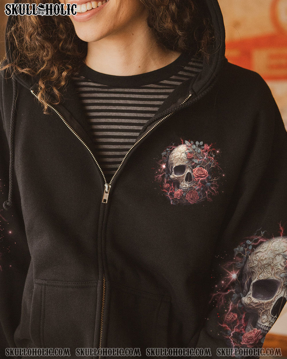 I AM THE STORM SKULL ROSE ALL OVER PRINT – TLNO0103233