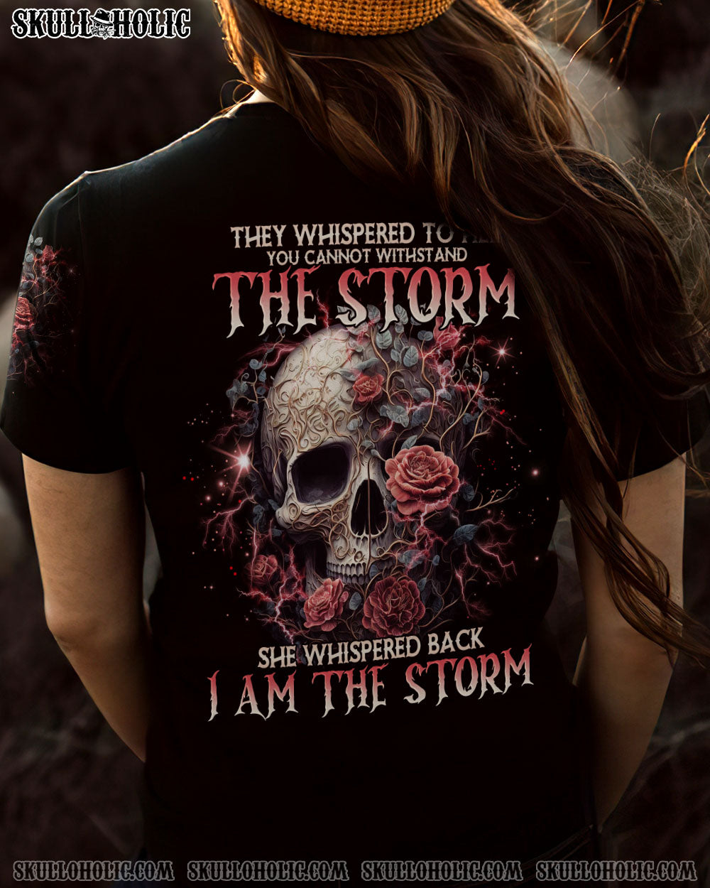 I AM THE STORM SKULL ROSE ALL OVER PRINT – TLNO0103233